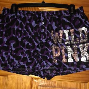 Pink Victoria Secret Pajama Shorts